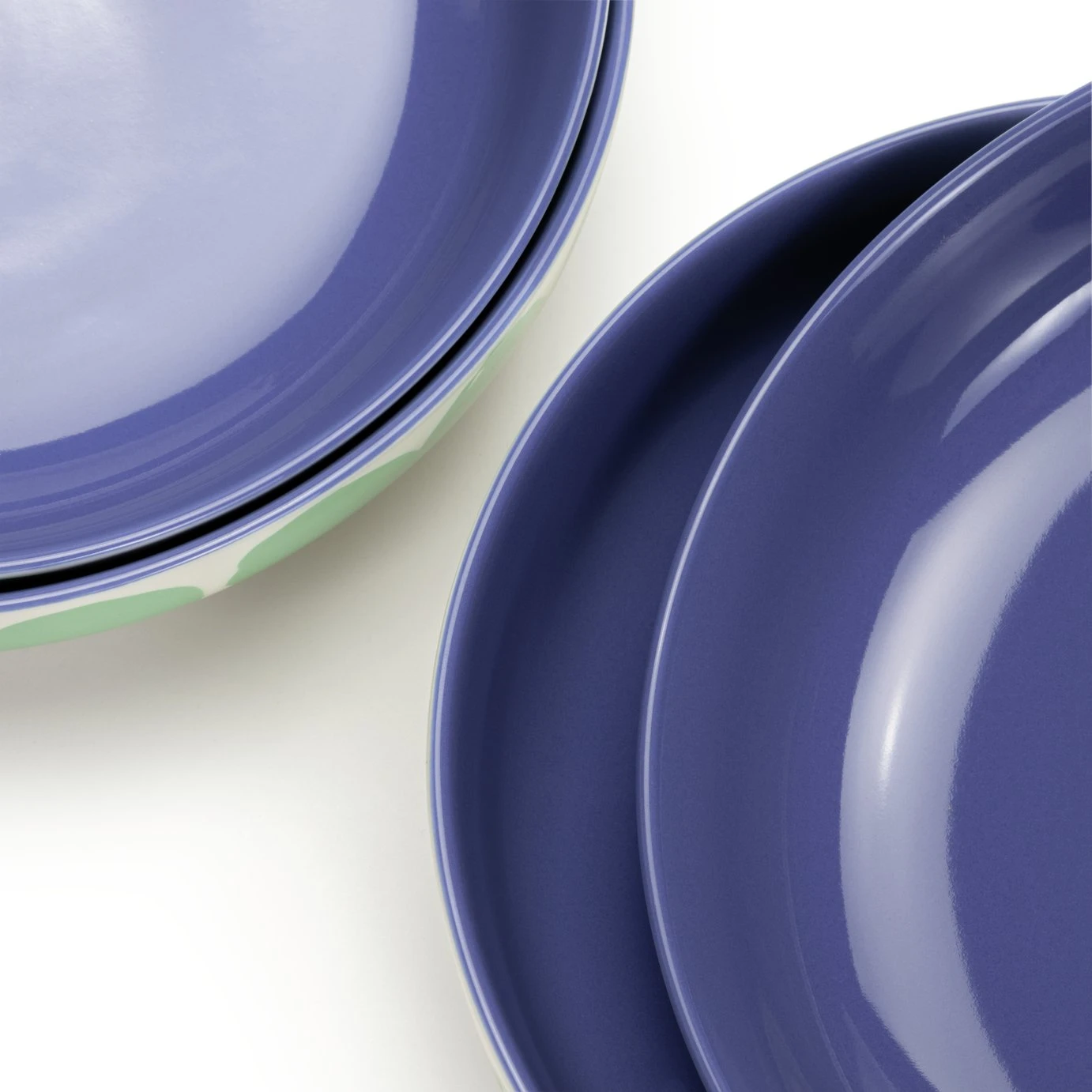 Habitat Abstract 4 Piece Stoneware Pasta Bowl 8 Habitat Abstract 4 Piece Stoneware Pasta Bowl - Image 6