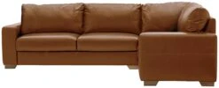 Habitat Eton Leather Left Hand Corner Sofa - Tan -Home Sales Store 1958278 R Z002A