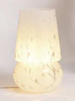 Habitat Rahnn Confetti Glass Table Lamp - White -Home Sales Store 1970421 R Z002A