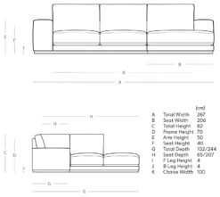 Swoon Denver Velvet Right Hand Corner Sofa - Biscuit -Home Sales Store 1972216 R E001
