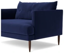 Swoon Kalmar Velvet Cuddle Chair - Ink Blue -Home Sales Store 1974290 R Z005A