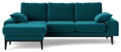 Swoon Tulum Velvet Left Hand Corner Sofa - Kingfisher Blue -Home Sales Store 1990360 R Z002A