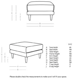 Swoon Turin Velvet Ottoman Footstool - Taupe -Home Sales Store 1990638 R E001