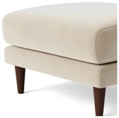 Swoon Turin Velvet Ottoman Footstool - Taupe -Home Sales Store 1990638 R Z004A