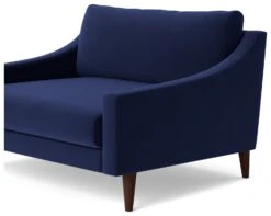 Swoon Turin Velvet Cuddle Chair - Ink Blue -Home Sales Store 1991493 R Z005A