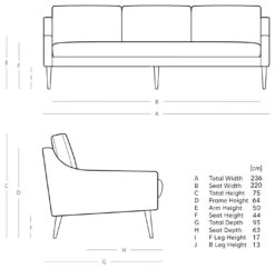 Swoon Turin Velvet 4 Seater Sofa - Granite Grey 13 Swoon Turin Velvet 4 Seater Sofa - Granite Grey -Home Sales Store 1992870 R E001