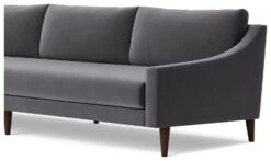 Swoon Turin Velvet 4 Seater Sofa - Granite Grey 15 Swoon Turin Velvet 4 Seater Sofa - Granite Grey -Home Sales Store 1992870 R Z004A