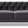 Swoon Winston Velvet 4 Seater Sofa - Granite Grey -Home Sales Store 1993257 R Z001A