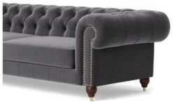 Swoon Winston Velvet 4 Seater Sofa - Granite Grey -Home Sales Store 1993257 R Z004A
