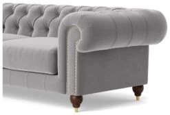 Swoon Winston Velvet 3 Seater Sofa - Silver Grey -Home Sales Store 1994971 R Z004A