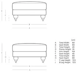 Swoon Winston Velvet Ottoman Footstool - Biscuit 11 Swoon Winston Velvet Ottoman Footstool - Biscuit -Home Sales Store 1995389 R E001