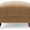 Swoon Winston Velvet Ottoman Footstool - Biscuit -Home Sales Store 1995389 R Z001A