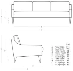 Swoon Turin Velvet 3 Seater Sofa - Silver Grey -Home Sales Store 1996106 R E001