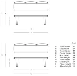 Swoon Berlin Velvet Ottoman Footstool - Fern Green -Home Sales Store 1996546 R E001