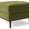 Swoon Berlin Velvet Ottoman Footstool - Fern Green -Home Sales Store 1996546 R Z001A