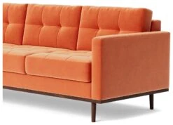Swoon Berlin Velvet 3 Seater Sofa - Burnt Orange -Home Sales Store 1996876 R Z004A