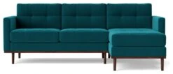 Swoon Berlin Velvet Right Hand Corner Sofa- Kingfisher Blue -Home Sales Store 1997325 R Z003A