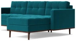 Swoon Berlin Velvet Right Hand Corner Sofa- Kingfisher Blue -Home Sales Store 1997325 R Z004A