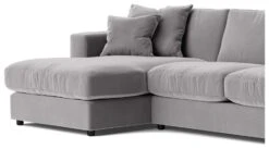 Swoon Althaea Velvet Left Hand Corner Sofa - Silver Grey -Home Sales Store 1997459 R Z004A
