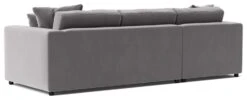 Swoon Althaea Velvet Left Hand Corner Sofa - Silver Grey -Home Sales Store 1997459 R Z005A