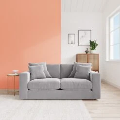 Swoon Althaea Velvet 2 Seater Sofa - Silver Grey -Home Sales Store 1997679 R Z001C