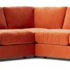 Swoon Althaea Velvet 5 Seater Corner Sofa - Burnt Orange -Home Sales Store 1998070 R Z001A