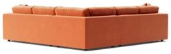 Swoon Althaea Velvet 5 Seater Corner Sofa - Burnt Orange -Home Sales Store 1998070 R Z004A