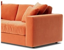 Swoon Althaea Velvet 3 Seater Sofa - Burnt Orange -Home Sales Store 1998647 R Z004A