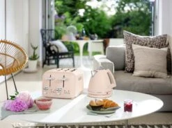 De'Longhi CT04.PK Argento Flora 4 Slice Toaster - Pink -Home Sales Store 1998795 R Z005A