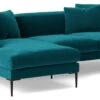 Swoon Alena Velvet Left Hand Corner Sofa - Kingfisher Blue 1 Swoon Alena Velvet Left Hand Corner Sofa - Kingfisher Blue -Home Sales Store 1999835 R Z001A