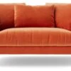 Swoon Alena Velvet Cuddle Chair - Burnt Orange -Home Sales Store 1999945 R Z001A