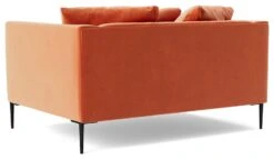 Swoon Alena Velvet Cuddle Chair - Burnt Orange -Home Sales Store 1999945 R Z004A