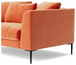 Swoon Alena Velvet Cuddle Chair - Burnt Orange -Home Sales Store 1999945 R Z005A