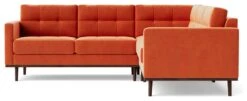 Swoon Berlin Velvet 5 Seater Corner Sofa - Burnt Orange 14 Swoon Berlin Velvet 5 Seater Corner Sofa - Burnt Orange -Home Sales Store 2001526 R Z004A