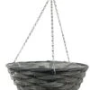 Terrastyle 35cm Rattan Slate Hanging Basket -Home Sales Store 2003256 R Z001A