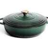 Habitat 4 Litre Cast Iron Casserole Dish - Green -Home Sales Store 2003342 R Z001A