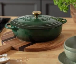 Habitat 4 Litre Cast Iron Casserole Dish - Green -Home Sales Store 2003342 R Z002C