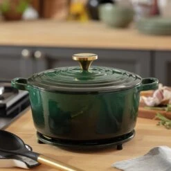 Habitat 3.3 Litre Cast Iron Casserole Dish - Green -Home Sales Store 2003483 R Z002C
