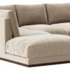 Swoon Denver Velvet Left Hand Corner Sofa - Taupe -Home Sales Store 2003713 R Z001A