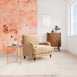 Swoon Charlbury Velvet Armchair - Biscuit -Home Sales Store 2003816 R Z001C