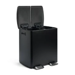 Habitat 40 Litre Twin Compartment Recycling Pedal Bin- Black -Home Sales Store 2004839 R Z002A