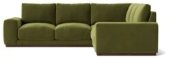 Swoon Denver Velvet 5 Seater Corner Sofa - Fern Green -Home Sales Store 2005670 R Z003A