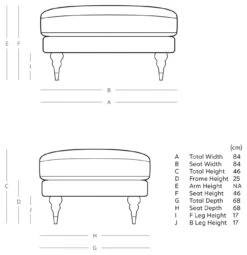 Swoon Charlbury Velvet Ottoman Footstool - Taupe -Home Sales Store 2006198 R E001
