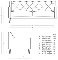 Swoon Pritchard Velvet 2 Seater Sofa - Granite Grey -Home Sales Store 2006772 R E001