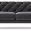 Swoon Pritchard Velvet 2 Seater Sofa - Granite Grey -Home Sales Store 2006772 R Z001A