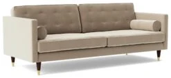 Swoon Porto Velvet 3 Seater Sofa - Taupe -Home Sales Store 2007001 R Z006A
