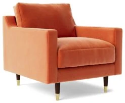 Swoon Rieti Velvet Armchair - Burnt Orange -Home Sales Store 2007386 R Z002A