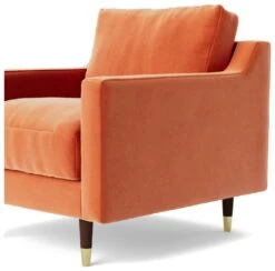 Swoon Rieti Velvet Armchair - Burnt Orange -Home Sales Store 2007386 R Z005A