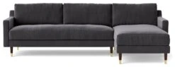 Swoon Rieti Velvet Right Hand Corner Sofa - Granite Grey 13 Swoon Rieti Velvet Right Hand Corner Sofa - Granite Grey -Home Sales Store 2008488 R Z003A