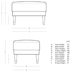 Swoon Rieti Velvet Ottoman Footstool - Granite Grey 11 Swoon Rieti Velvet Ottoman Footstool - Granite Grey -Home Sales Store 2009016 R E001